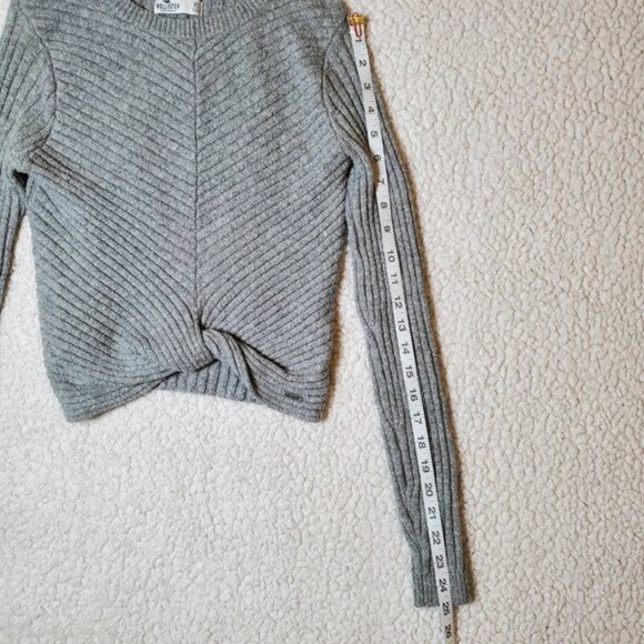 Hollister Women’s Ribbed Knit Sweater – Gray – Size XS (Extra Small) - Picture 11 of 11